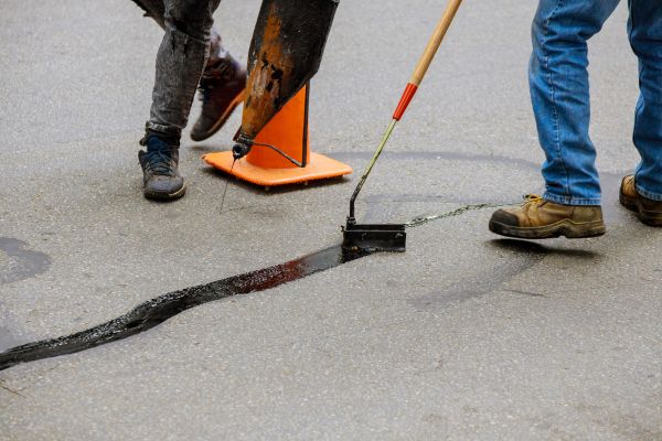 Parking Lot Crack Sealing in Valparaiso